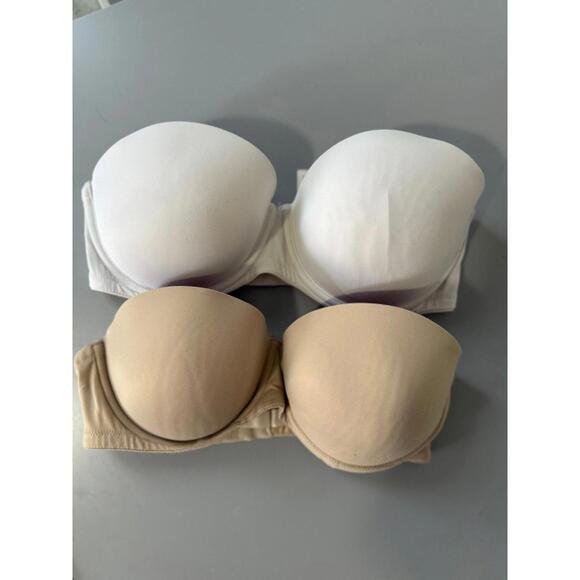 PINK Victoria's Secret Other - Victoria secret pink strapless bra bundle size 34D